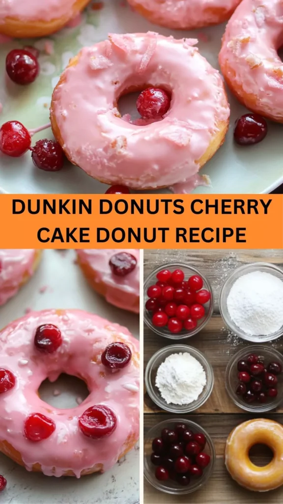 Best Dunkin Donuts Cherry Cake Donut Recipe
