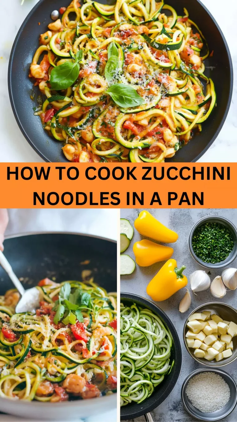 How To Cook Zucchini Noodles In A Pan