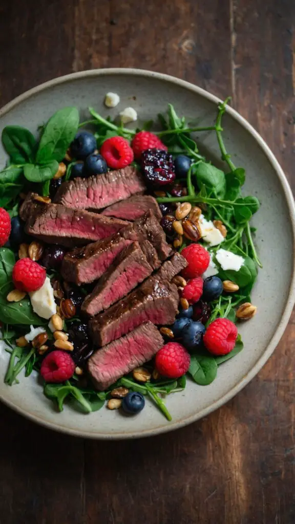 Steak Berry And Arugula Salad copycat Recipe Steak Berry And Arugula Salad copycat Recipe