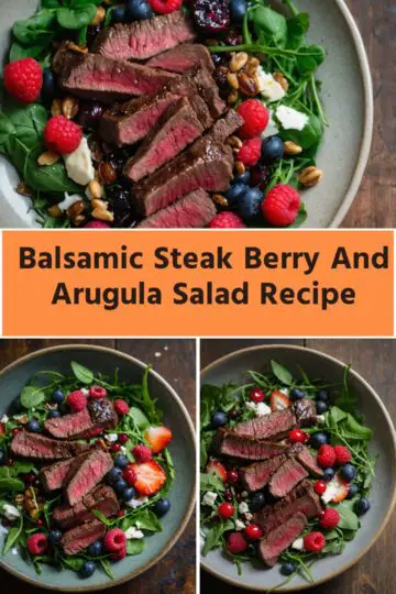 Balsamic Steak Berry And Arugula Salad Recipe