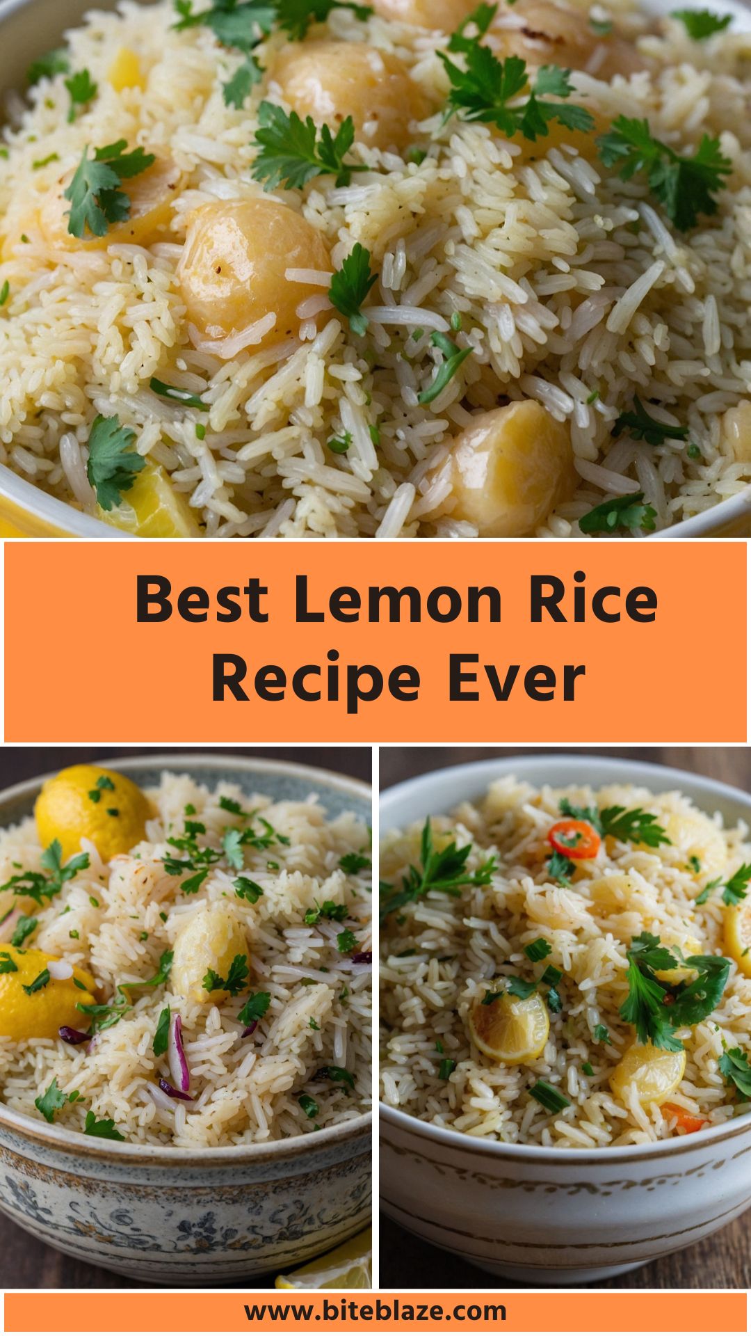 Best Lemon Rice Recipe Ever Recipe - Bite Blaze - Bite Blaze