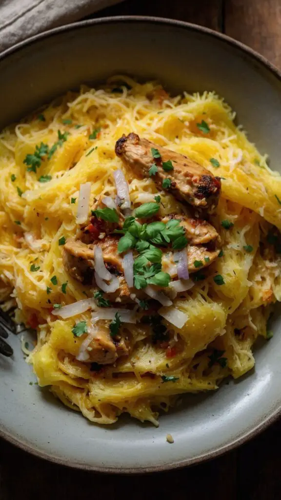 Chicken Spaghetti Squash copycat Recipe Chicken Spaghetti Squash copycat Recipe