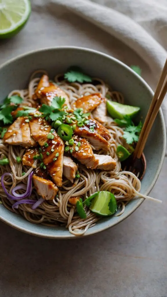 How to make Honey Lime Chicken Soba Noodle Salad Recipe How to make Honey Lime Chicken Soba Noodle Salad Recipe