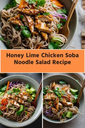 Honey Lime Chicken Soba Noodle Salad Recipe