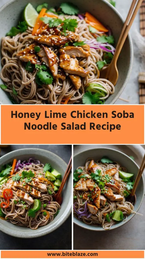 Honey Lime Chicken Soba Noodle Salad Recipe Honey Lime Chicken Soba Noodle Salad Recipe
