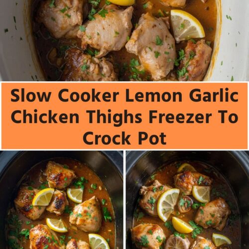 Slow Cooker Lemon Garlic Chicken Thighs Freezer To Crock Pot