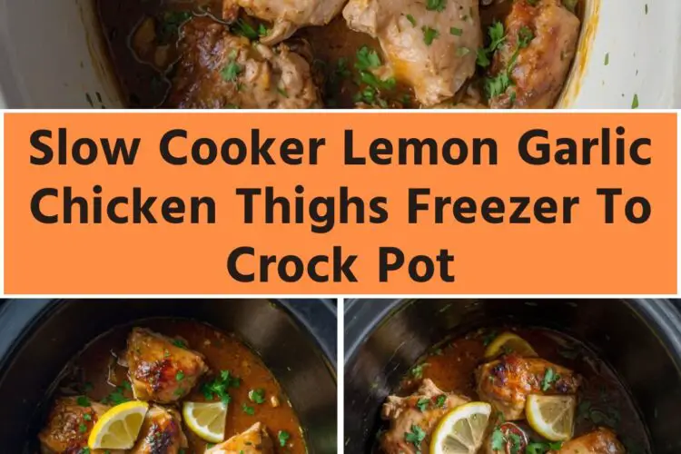 Slow Cooker Lemon Garlic Chicken Thighs Freezer To Crock Pot