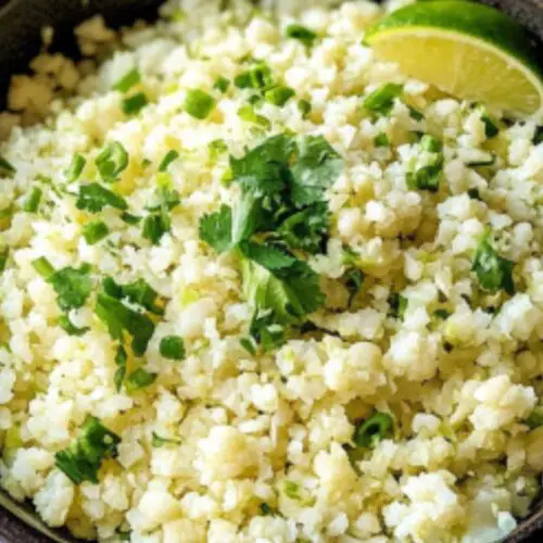 cilantro lime cauliflower copycat rice recipe