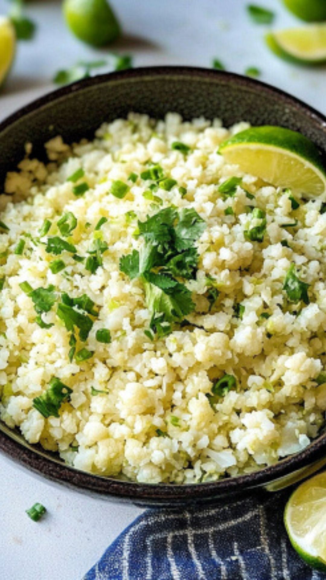 cilantro lime cauliflower copycat rice recipe