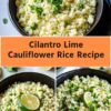 cilantro lime cauliflower rice recipe