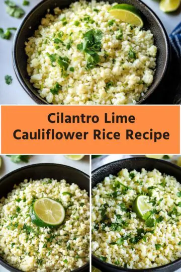 cilantro lime cauliflower rice recipe