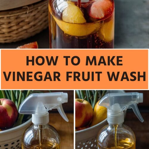 how to make vinegar fruit wash