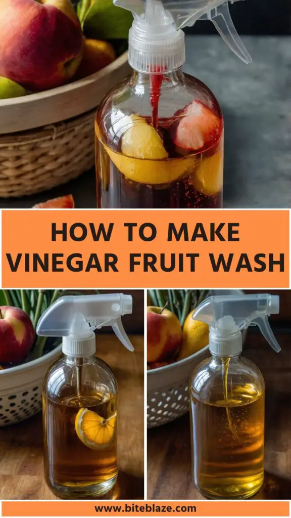 how to make vinegar fruit wash