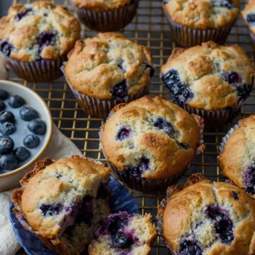 Healthy Blueberry Muffins copycat Recipe