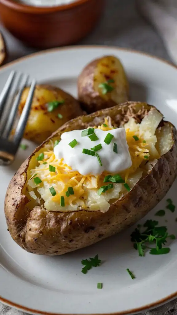 how to make Instant Pot Baked Potatoes