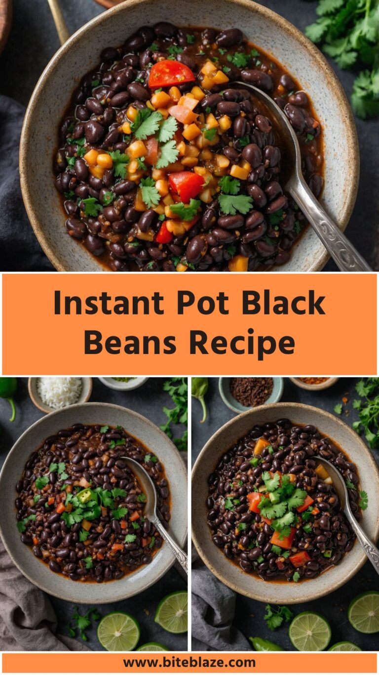 Instant Pot Black Beans  – Bite Blaze