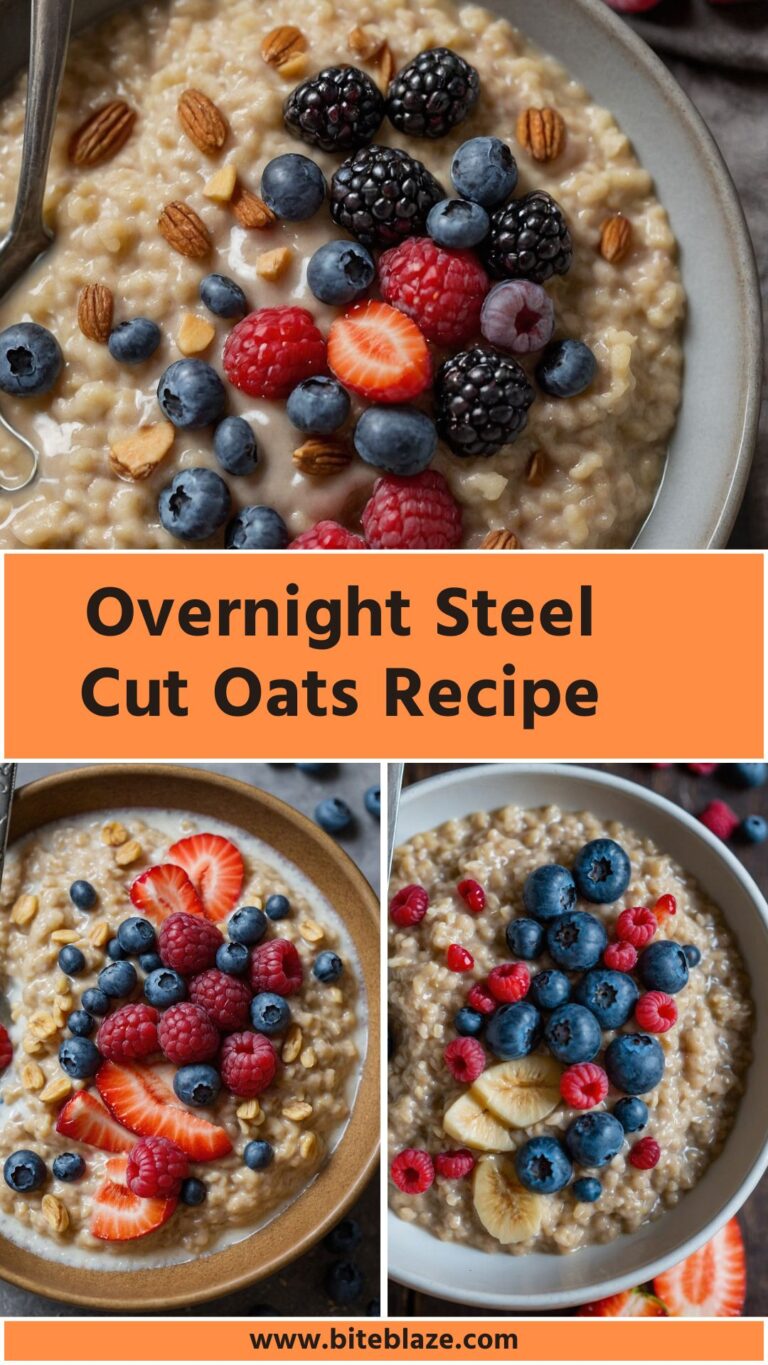 Overnight Steel Cut Oats Recipe –  Bite Blaze