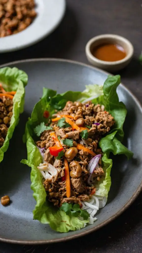 How to make Thai Turkey Meal Prep Lettuce Wraps How to make Thai Turkey Meal Prep Lettuce Wraps