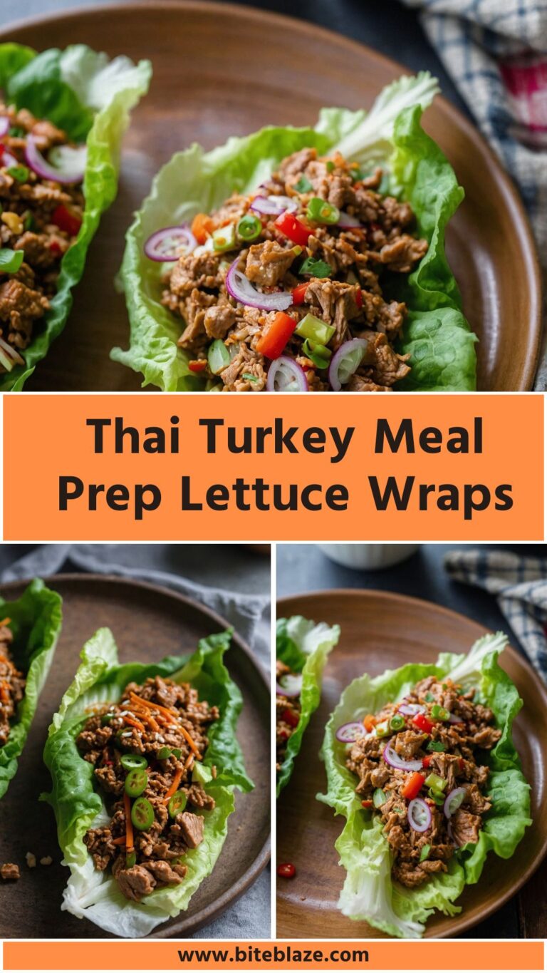 Thai Turkey Meal Prep Lettuce Wraps – Bite Blaze