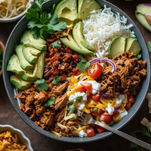 Turkey Taco Lunch Bowls Copycat Recipe
