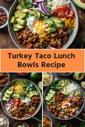 Turkey Taco Lunch Bowls Recipe