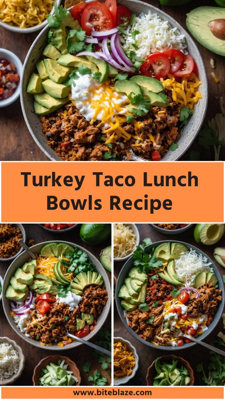 Turkey Taco Lunch Bowls – Bite Blaze