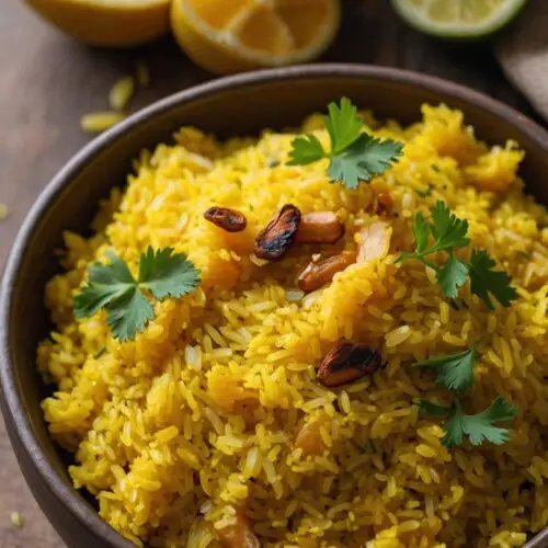 How to make Turmeric Yellow Rice Recipe