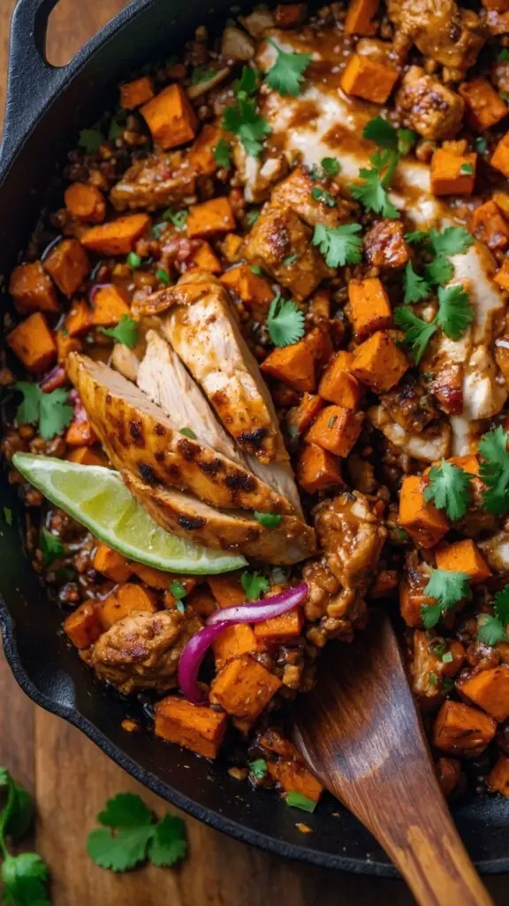 How to make Chili Lime Chicken and Sweet Potato Skillet How to make Chili Lime Chicken and Sweet Potato Skillet