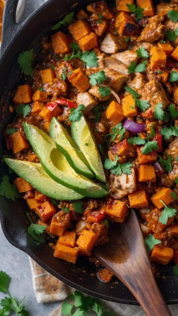 Chili Lime Chicken and Sweet Potato Skillet recipe Chili Lime Chicken and Sweet Potato Skillet recipe
