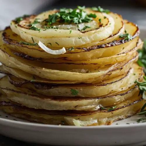 How to make Herb Garlic Potato Stacks Recipe