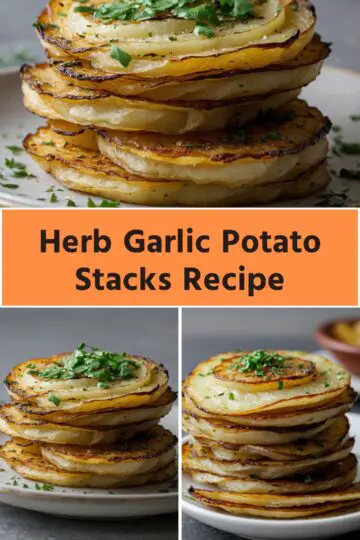 Herb Garlic Potato Stacks Recipe