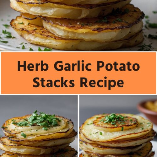 Herb Garlic Potato Stacks Recipe