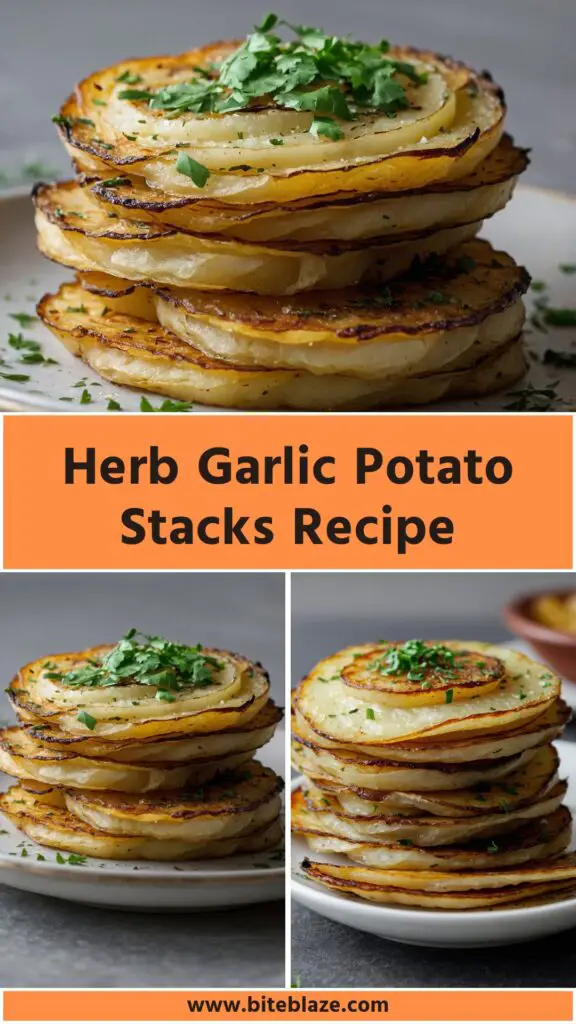 Herb Garlic Potato Stacks Recipe Herb Garlic Potato Stacks Recipe