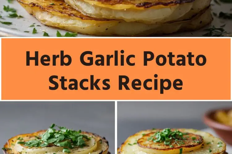 Herb Garlic Potato Stacks Recipe