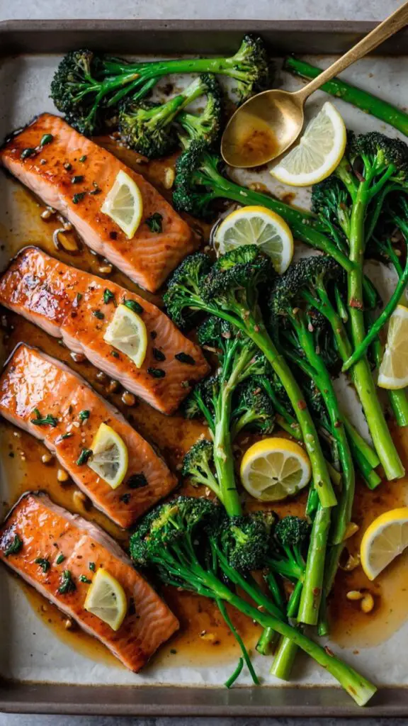 how to make honey lemon sheet pan salmon broccolini how to make honey lemon sheet pan salmon broccolini
