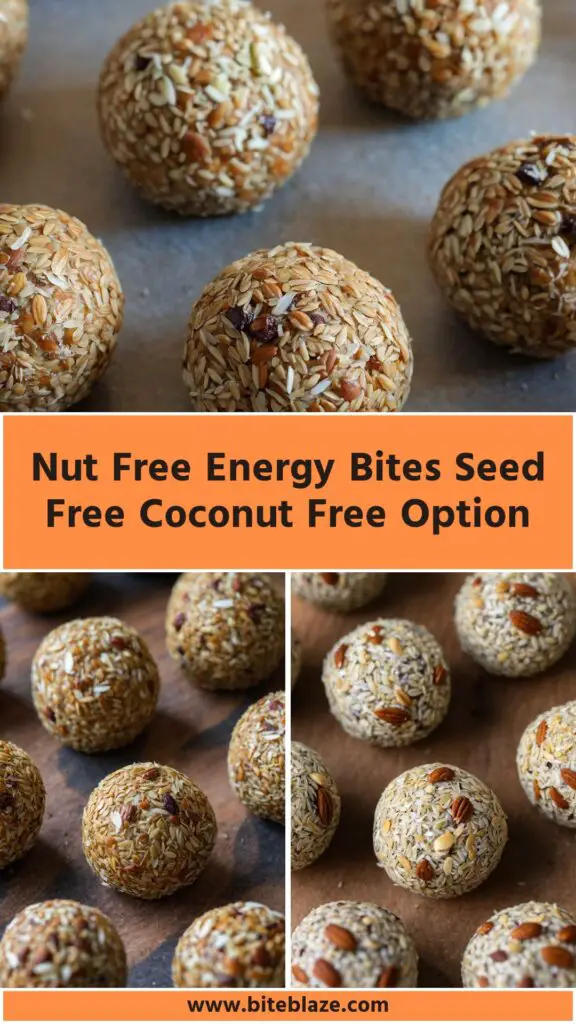 nut free energy bites seed free coconut free option