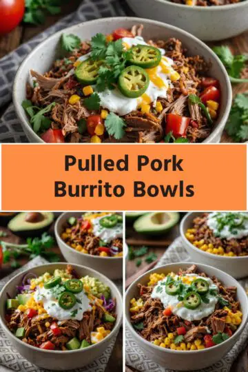pulled pork burrito bowls