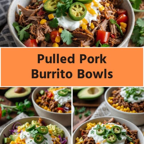 pulled pork burrito bowls