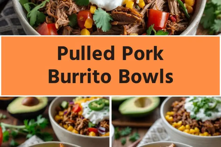 pulled pork burrito bowls