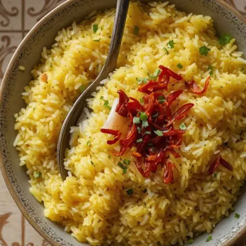 how to make saffron rice Recipe