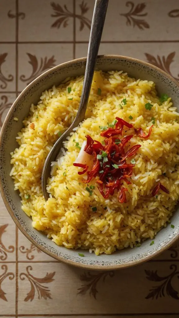 how to make saffron rice Recipe