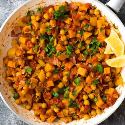 how to make vegan moroccan chickpea skillet Recipe