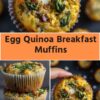 Egg Quinoa Breakfast Muffins