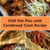 chili pot pies with cornbread crust