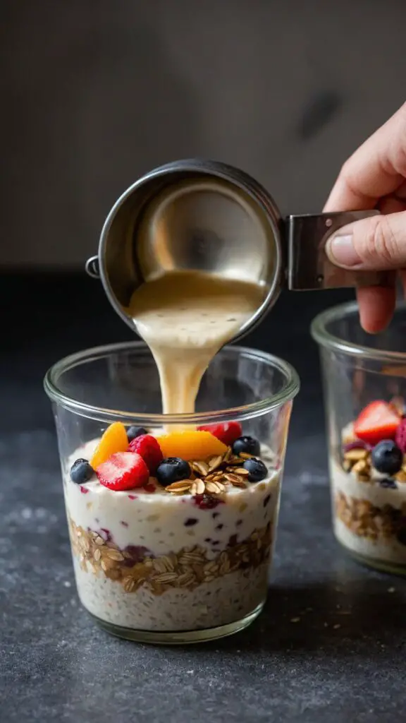 how to make fruit on the bottom overnight oats how to make fruit on the bottom overnight oats