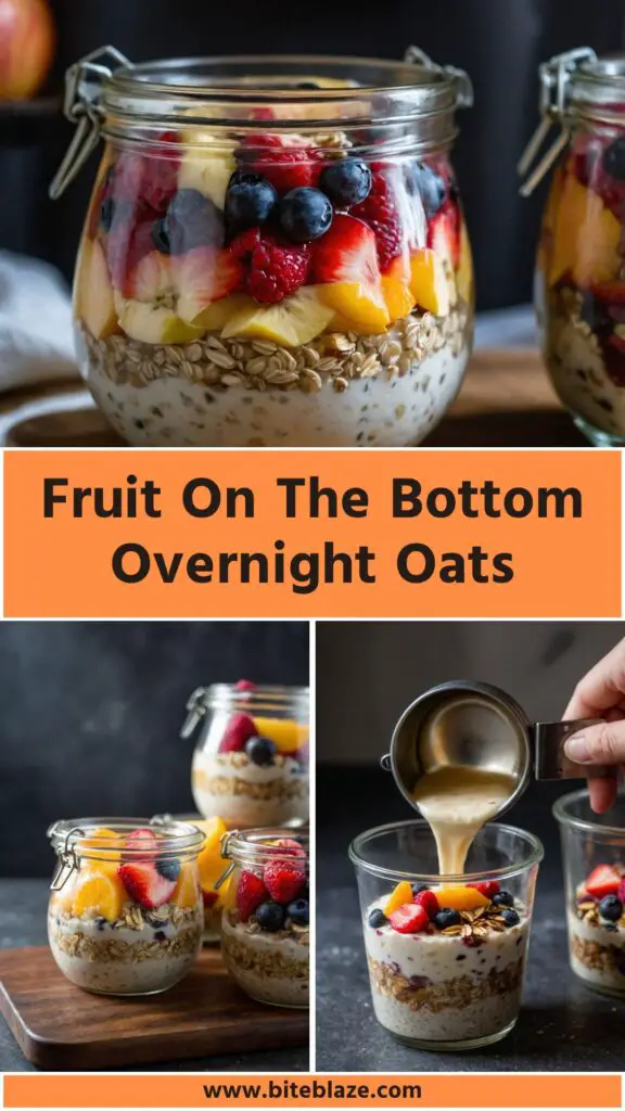 fruit on the bottom overnight oats fruit on the bottom overnight oats