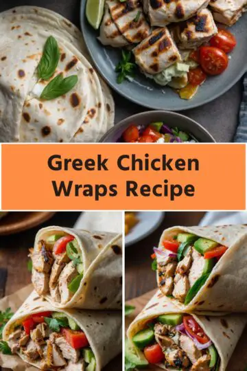 greek chicken wraps Recipe