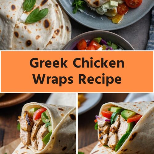 greek chicken wraps Recipe