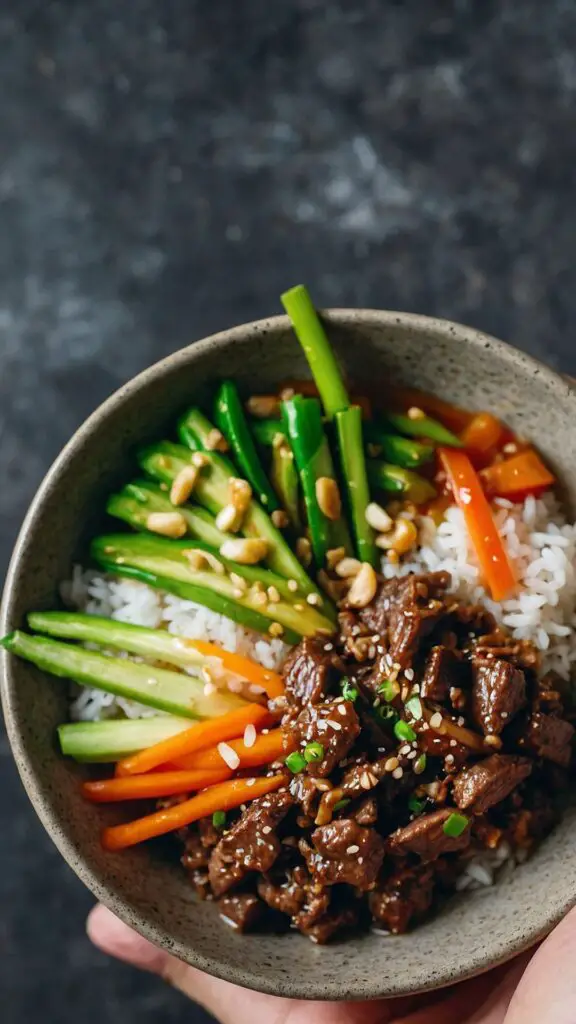 Honey Garlic Beef Rice Bowls copycat recipe Honey Garlic Beef Rice Bowls copycat recipe