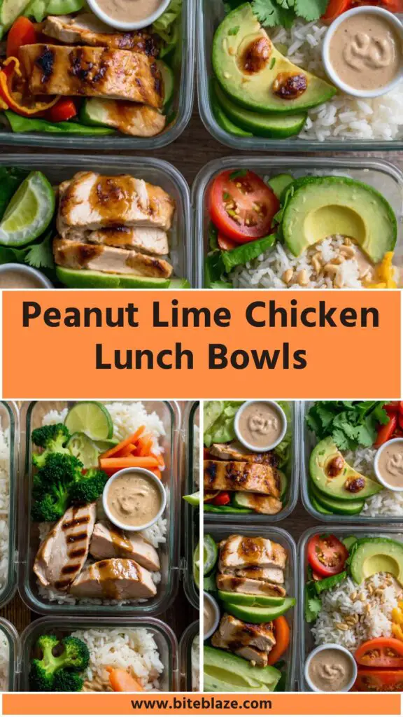 Peanut Lime Chicken Lunch Bowls Peanut Lime Chicken Lunch Bowls